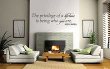 Load image into Gallery viewer, Joseph Campbell Lifetime Quote New Vinyl Wall Decal Sticker Decor – Motivational Wall Murals