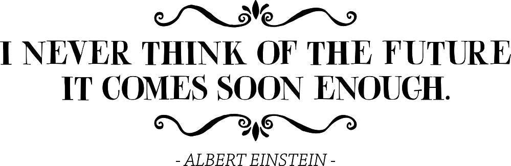 I Never Think Of The Future Albert Einstein Vinyl Decal Wall Sticker Decor Quote Motivational Wall Murals Art Wall Vinyl Stickers Interior