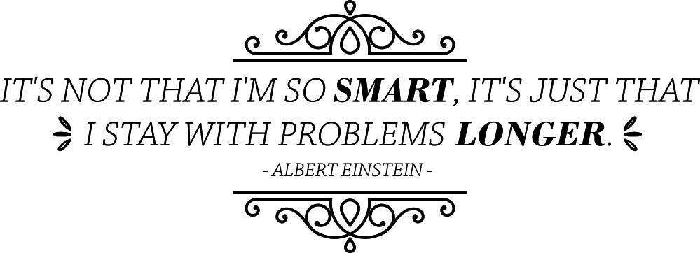 Its Not That Im Smart Albert Einstein Vinyl Decal Wall Sticker Decor Quote Motivational Wall Murals Art Wall Sticker Inspirational Quotes