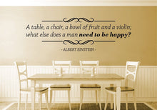 Load image into Gallery viewer, A Table Albert Einstein Vinyl Decal Decor Quote, Art Stickers Inspirational Quotes Positive Wall Decal Sticker for Women
