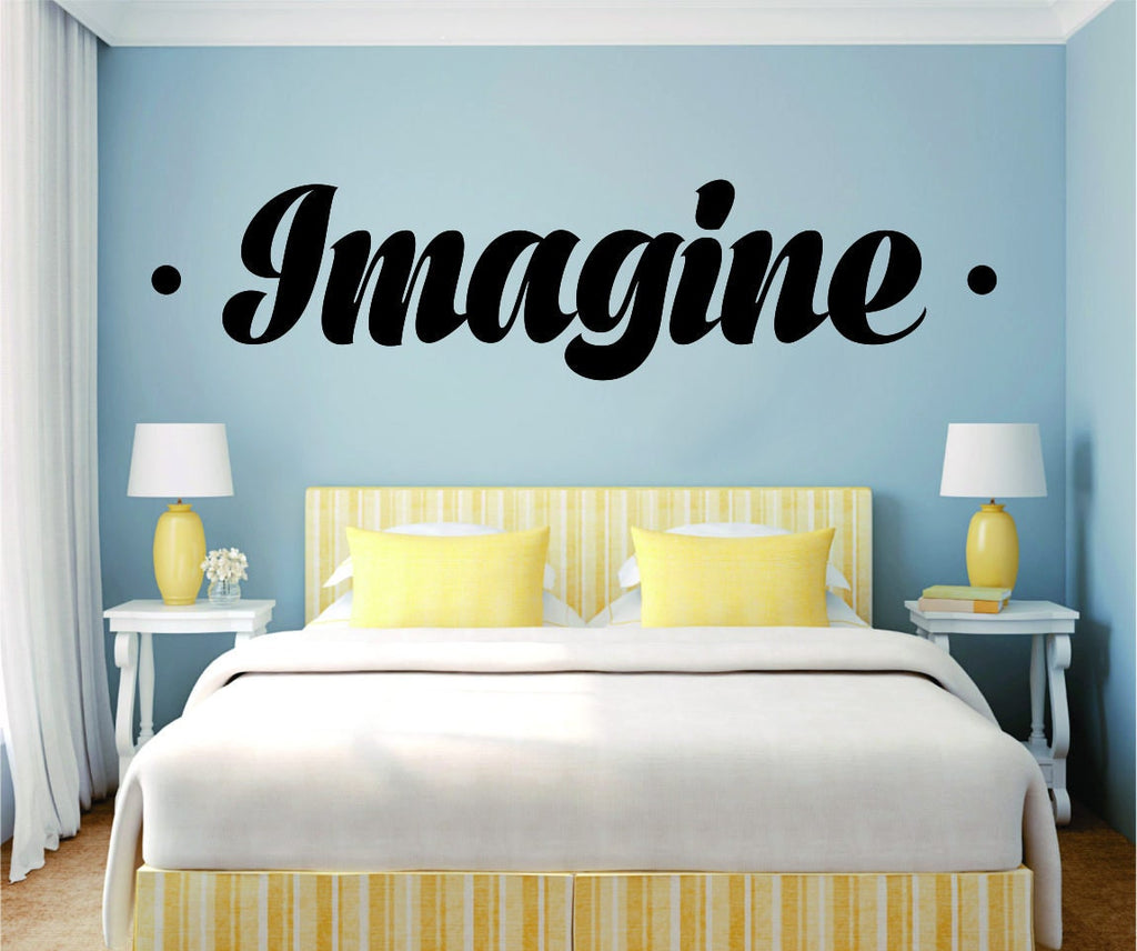 Imagine Bold Inspiring Vinyl Decal Wall Sticker Décor Quote Motivational Wall Murals wall stickers for living room inspirational wall decals