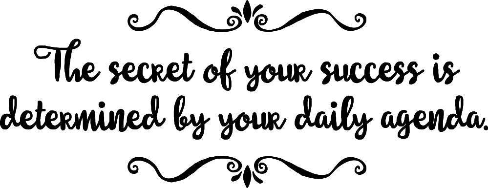 The Secret Of Your Success Vinyl Decal Wall Sticker Decor Quote – Motivational Wall Murals