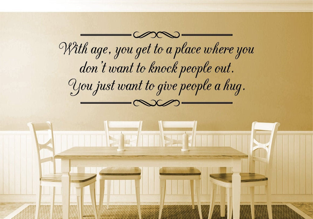 With Age You Get To A Place Inspiring Vinyl Decal Wall Sticker Decor Quote – Motivational Wall Murals, wall stickers for living room