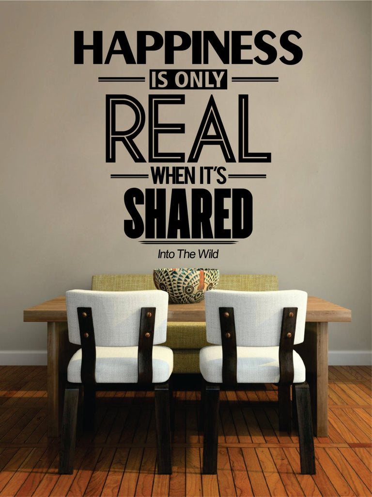 Into The Wild Quote New Vinyl Decal Design Sticker Decor – Motivational Wall Murals