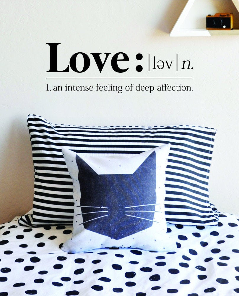 The Definition Of Love Vinyl Decal Wall Sticker Decor – Motivational Wall Murals