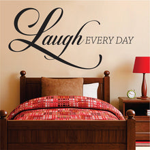 Load image into Gallery viewer, Laugh Every Day New Vinyl Decal Design Sticker Decor – Motivational Wall Murals
