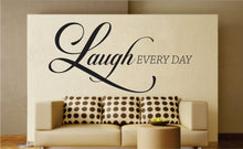 Load image into Gallery viewer, Laugh Every Day New Vinyl Decal Design Sticker Decor – Motivational Wall Murals