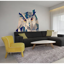 Load image into Gallery viewer, Owl Polygonal Wall decal, Owl Polygonal wall art, sticker - Vinyl Wall Decal Home Decor Mural Wallpaper Multi-Color, GD18