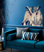 Load image into Gallery viewer, Owl Polygonal Wall decal, Owl Polygon sticker,modern wall art, Multi Color GD18