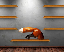 Load image into Gallery viewer, Fox Polygonal Wall decal, Fox Polygon sticker ,modern wall art Animal Animal Tatt Wall Decals Décor Vinyl Sticker Multi Color GD22