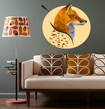 Load image into Gallery viewer, Fox moon Polygonal Wall decal, Fox Polygon sticker, modern wall art, Fox Animal 3D Vinyl Wall Stickers Removable Wall Decal Multi Color GD23