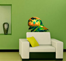 Load image into Gallery viewer, Owl Polygonal Wall decal, Owl Polygon sticker,modern wall art, Multi Color GD24