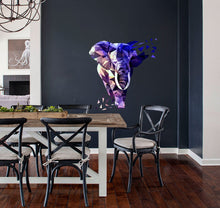 Load image into Gallery viewer, Elephant Polygonal Wall decal, Elephant Polygon sticker,modern wall art, Multi Color GD27