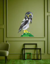 Load image into Gallery viewer, Owl Polygonal Wall decal, Owl Polygon sticker,modern wall art, Multi Color GD41