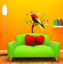 Load image into Gallery viewer, Parrot Polygonal Wall decal, parrot wall stickers Fox Polygon sticker, modern wall art, vinyl decal mandala, nursery décor Multi Color GD42