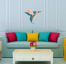 Load image into Gallery viewer, Wall Decals Peel and Stick Birds Vinyl Wall Stickers, bird Polygon sticker,Hummingbird Tree Branch Decals Garden Living Room Bedroom -GD44