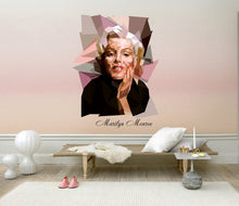 Load image into Gallery viewer, Hair salon Girl Polygonal Wall decal, Hairdresser Beauty Salon Polygonal Girls Wall Art Stickers Decals Vinyl Home Room Decor - GD60