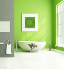 Load image into Gallery viewer, Frog Polygonal Wall decal, Frog Polygon sticker,modern wall art, Multi Color GD69