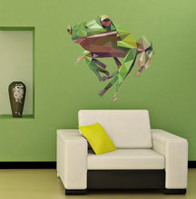 Load image into Gallery viewer, Frog Polygonal Wall decal, Frog Polygon sticker,modern wall art, Multi Color GD69