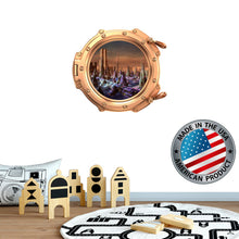 Load image into Gallery viewer, Space Porthole Wall Mural Living Room Space Wall Decal Kids Room Galaxy View Sticker. Stars Wall Decal. Space Decor. 3D Porthole Window LP31