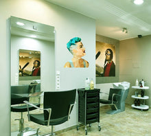 Load image into Gallery viewer, Hair salon Girl Polygonal Wall decal, Hairdresser Beauty Salon Polygonal Girls Wall Art Stickers Decals Vinyl Home Room Decor- GD81