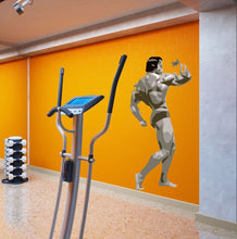Load image into Gallery viewer, Bodybuilder Wall Decals - Gym Barbell Wall Stickers for Fitness Club Decor - Gym Inspirational Wall Vinyl Decals for Men Boy -GD90