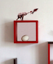 Load image into Gallery viewer, Elephant Sport Boxer Polygonal Wall decal, Elephant Boxer Polygon sticker,modern wall art, Multi Color GD103