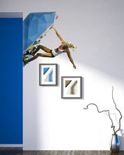 Load image into Gallery viewer, Rock Sport Girl Rock climber Polygonal Wall decal, Rock Sport Girl Polygon sticker,modern wall art, Multi Color GD131
