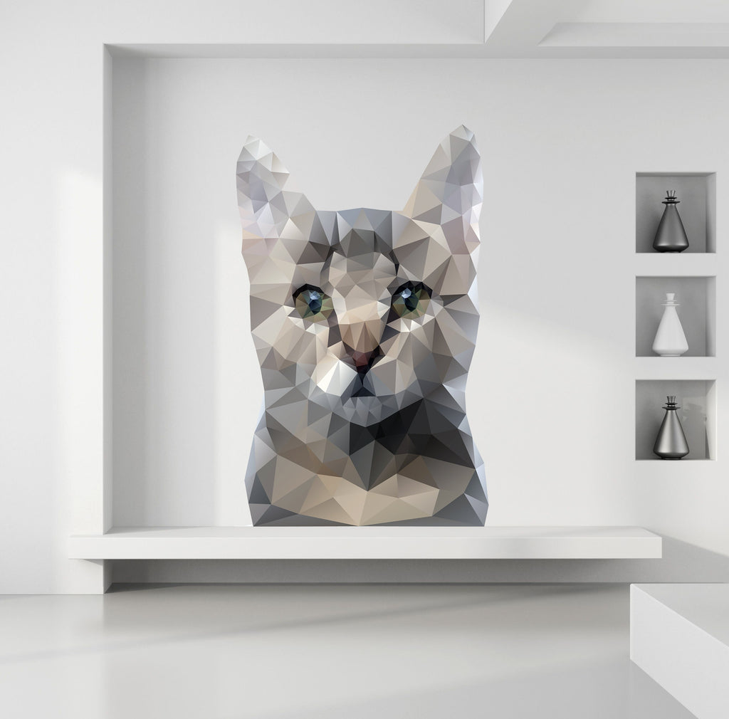 Cat Grooming Salon Veterinary hospital Wall decal,wall sticker cat, vinyl cat sticker Cat Wall sticker,modern wall art, Multi Color GD136