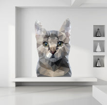 Load image into Gallery viewer, Cat Grooming Salon Veterinary hospital Wall decal,wall sticker cat, vinyl cat sticker Cat Wall sticker,modern wall art, Multi Color GD136