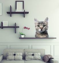 Load image into Gallery viewer, Cat Grooming Salon Veterinary hospital Wall decal,wall sticker cat, vinyl cat sticker Cat Wall sticker,modern wall art, Multi Color GD136