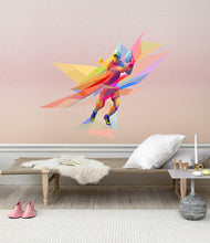 Load image into Gallery viewer, Sports Tennis Polygonal Wall decal, Sports Tennis Polygon sticker,modern wall art, Multi Color GD143