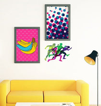 Load image into Gallery viewer, Sport Running Cross Polygonal Wall decal, Running Cross Polygon sticker,modern wall art, Multi Color GD153