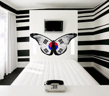 Load image into Gallery viewer, Butterfly Yin Yang Wall decal, Butterfly Wall sticker,modern wall art, Multi Color k-209