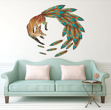 Load image into Gallery viewer, Fox tail Polygonal Wall decal, Fox Polygon sticker, modern wall art, Wall Stickers Baby Nursery Girls Bedroom Wall Decor Multi Color GD26