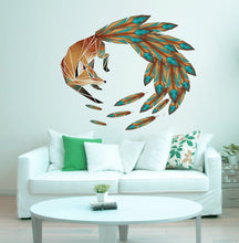 Load image into Gallery viewer, Fox tail Polygonal Wall decal, Fox Polygon sticker, modern wall art, Wall Stickers Baby Nursery Girls Bedroom Wall Decor Multi Color GD26