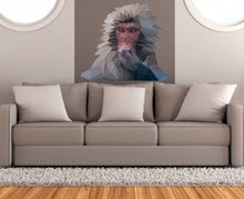 Load image into Gallery viewer, Monkey Polygonal Wall Decal, Monkey Stickers ,Monkey decor, Animal Stickers, Wall Art Bedroom- Multi Color GD30