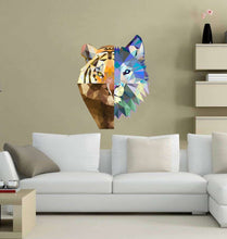 Load image into Gallery viewer, Wolf, Tiger, Lion, Bear Polygonal Wall decal,tiger decals, tiger wall stickers for bedroom, room decor, living room decor Multi Color GD38