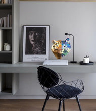 Load image into Gallery viewer, Wolf, Tiger, Lion, Bear Polygonal Wall decal,tiger decals, tiger wall stickers for bedroom, room decor, living room decor Multi Color GD38