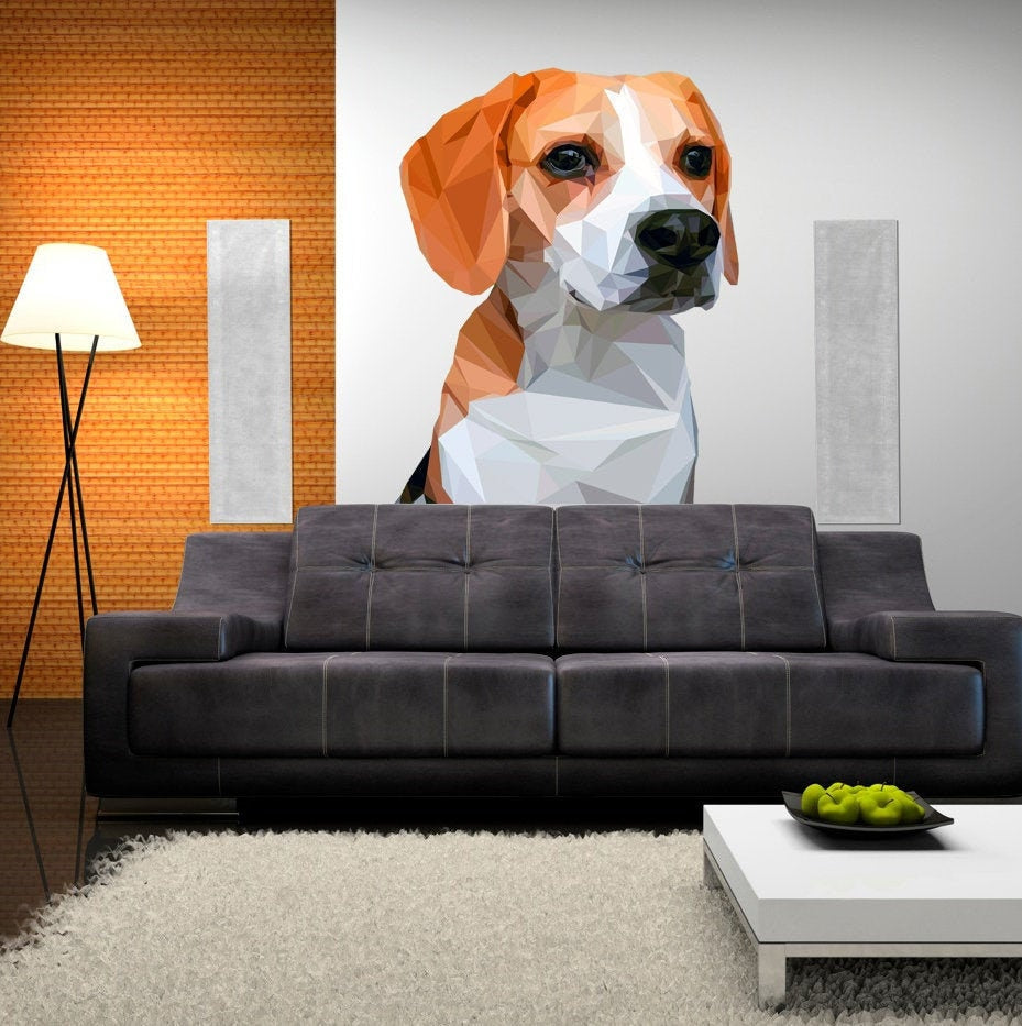 dog decor for room, dog wall decal, wall decoration, dog room decor, dogs wall stickers, wall decor sticker, Multi Color GD160