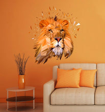 Load image into Gallery viewer, Lion Head Face Detail Ferocious King of Jungle Boy Room Vinyl Wall Decal Sticker Decor, living room decor- Multi Color GD161