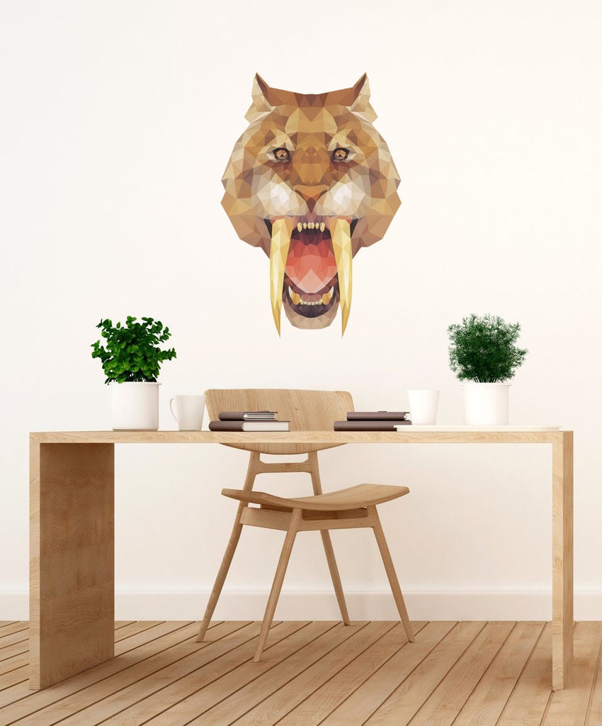 tiger decals, tiger wall stickers for broom, room decor, home decor, tiger stickers, wall decor bedroom decor, wall decor for bedroom GD52