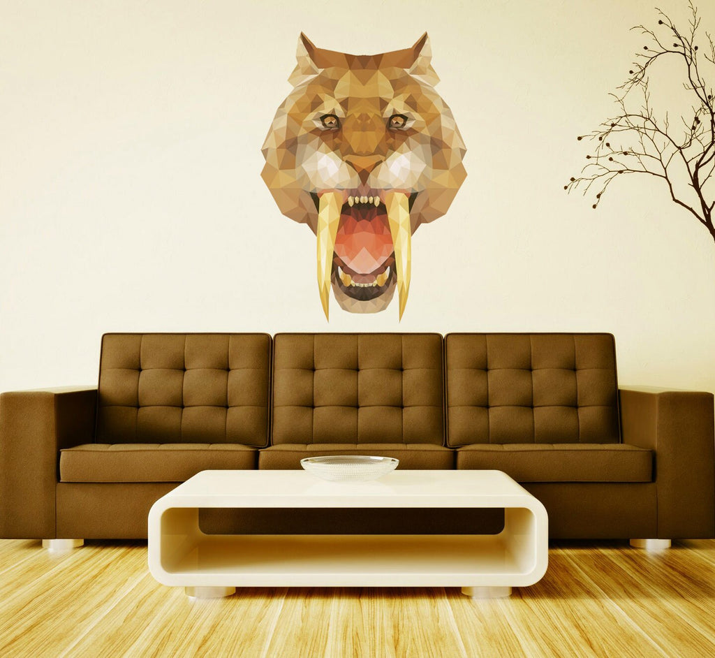 tiger decals, tiger wall stickers for broom, room decor, home decor, tiger stickers, wall decor bedroom decor, wall decor for bedroom GD52