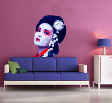 Load image into Gallery viewer, Hair salon Girl Polygonal Wall decal, Hairdresser Beauty Salon Polygonal Girls Wall Art Stickers Decals Vinyl Home Room Decor - GD55