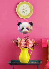 Load image into Gallery viewer, Panda head Polygonal Wall decal, Panda Polygon sticker, modern wall art, panda decorations for bedroom, panda wall art Multi Color GD61