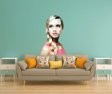 Load image into Gallery viewer, Hair salon Girl Polygonal Wall decal, Hairdresser Beauty Salon Polygonal Girls Wall Art Stickers Decals Vinyl Home Room Decor GD66