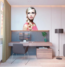 Load image into Gallery viewer, Hair salon Girl Polygonal Wall decal, Hairdresser Beauty Salon Polygonal Girls Wall Art Stickers Decals Vinyl Home Room Decor GD66