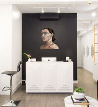 Load image into Gallery viewer, Hair salon Girl Polygonal Wall decal, Hairdresser Beauty Salon Polygonal Girls Wall Art Stickers Decals Vinyl Home Room Decor - GD175