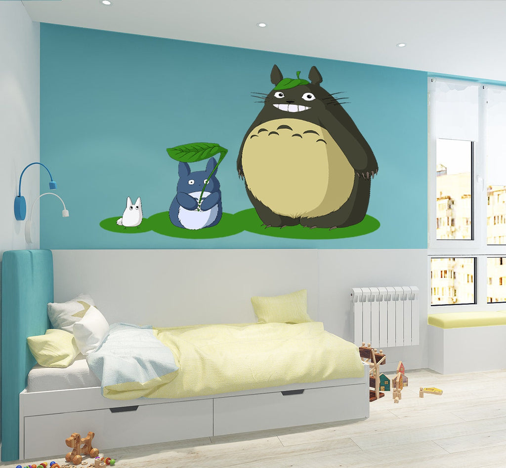 Cute Funny 3D Cat Dog Mouse Door Wall Stickers for Sitting Room Porch Bedroom Wall Decals Animal Mural Art Wallpaper Home Decor AN-5