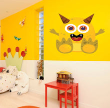 Load image into Gallery viewer, Wallmonkeys Funny Alien Wall Decal Peel and Stick Decals for Boys, Vinyl Wall Decal, Funny Alien Children's Room Multi Color AN-98